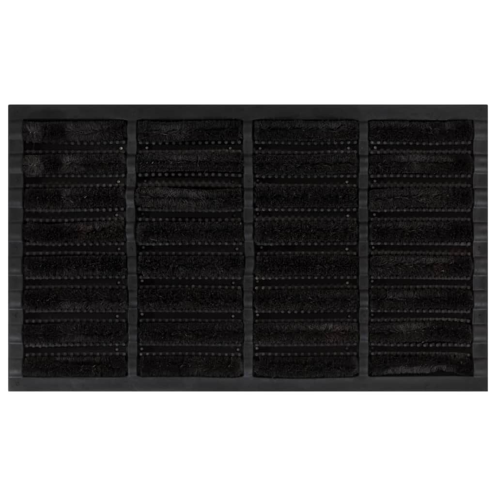 Door Mat Rectangular 45X75 Cm Rubber And Coir